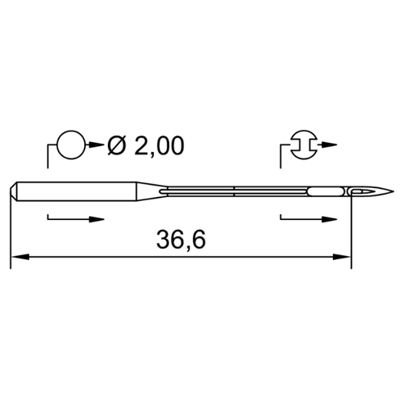 Schmetz UY 113 Canu 2665 Skovtex.dk